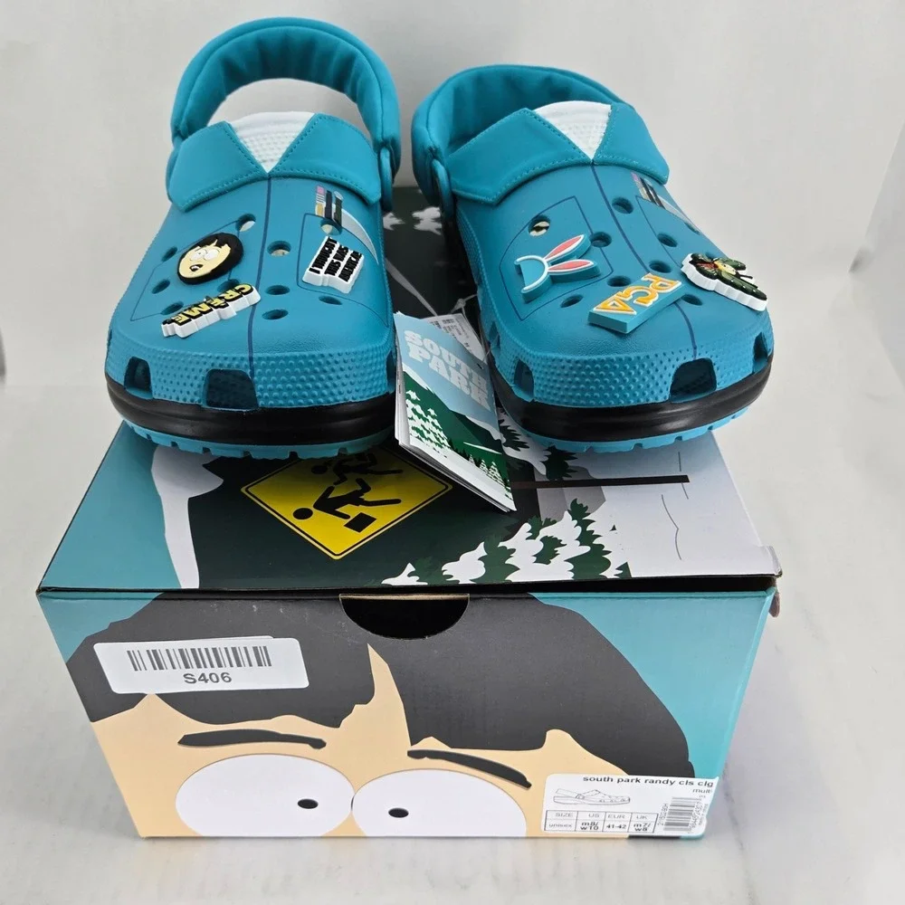 Crocs South Park Randy Marsh Clog 211502-90H Teal Mens 8 Womens 10 New NIB